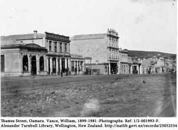 Oamaru's main street in 1867